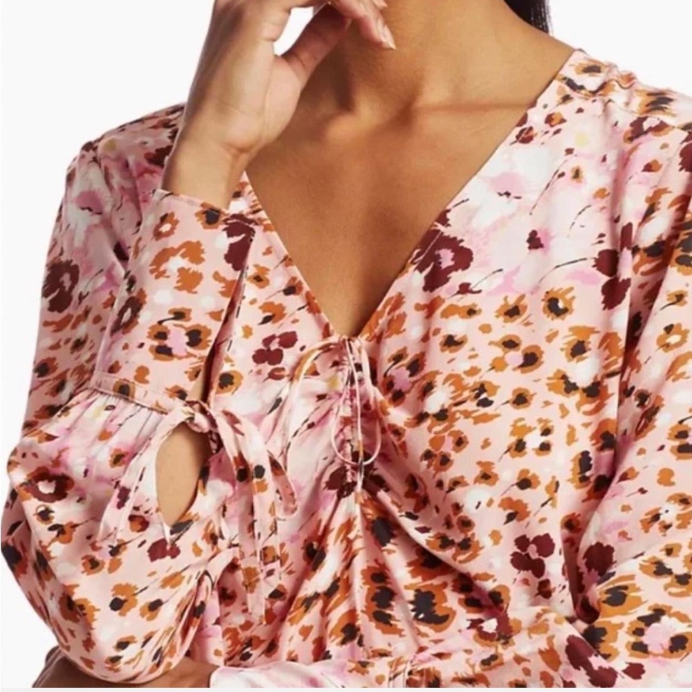 Paige Silk Floral & Animal Print Women's Top